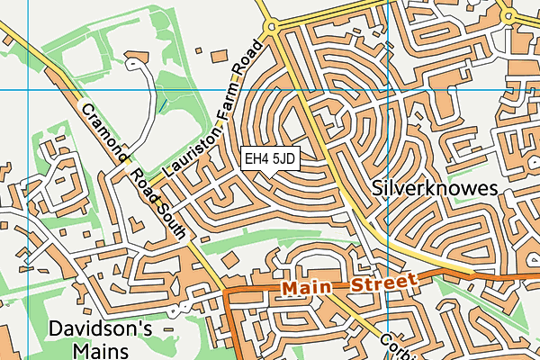 EH4 5JD map - OS VectorMap District (Ordnance Survey) EH4 5JD map - OS VectorMap District (Ordnance Survey)