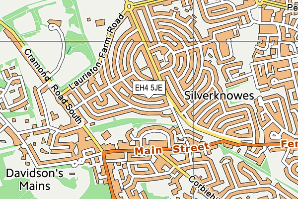 EH4 5JE map - OS VectorMap District (Ordnance Survey) EH4 5JE map - OS VectorMap District (Ordnance Survey)