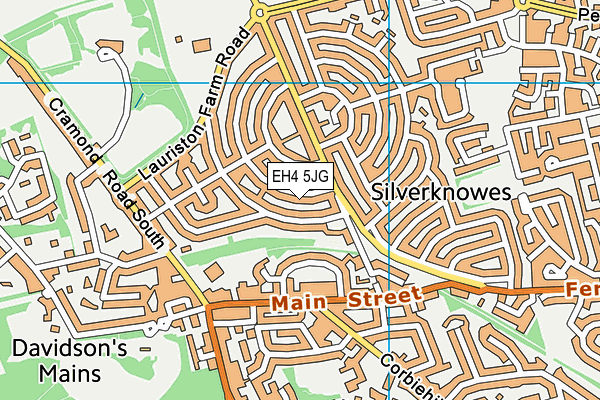 EH4 5JG map - OS VectorMap District (Ordnance Survey) EH4 5JG map - OS VectorMap District (Ordnance Survey)