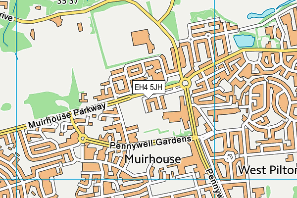 EH4 5JH map - OS VectorMap District (Ordnance Survey) EH4 5JH map - OS VectorMap District (Ordnance Survey)