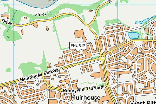 EH4 5JP map - OS VectorMap District (Ordnance Survey) EH4 5JP map - OS VectorMap District (Ordnance Survey)
