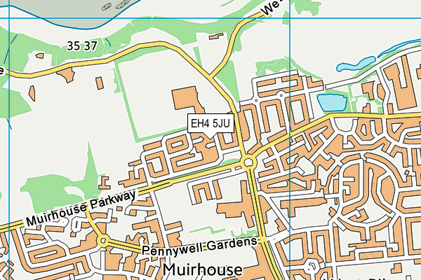 EH4 5JU map - OS VectorMap District (Ordnance Survey) EH4 5JU map - OS VectorMap District (Ordnance Survey)