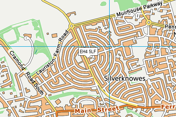 EH4 5LF map - OS VectorMap District (Ordnance Survey) EH4 5LF map - OS VectorMap District (Ordnance Survey)