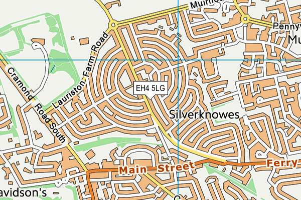 EH4 5LG map - OS VectorMap District (Ordnance Survey) EH4 5LG map - OS VectorMap District (Ordnance Survey)