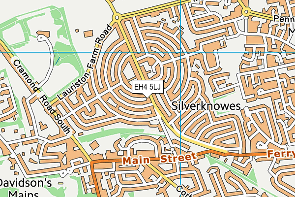 EH4 5LJ map - OS VectorMap District (Ordnance Survey) EH4 5LJ map - OS VectorMap District (Ordnance Survey)