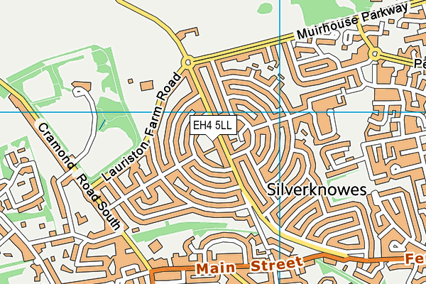 EH4 5LL map - OS VectorMap District (Ordnance Survey) EH4 5LL map - OS VectorMap District (Ordnance Survey)