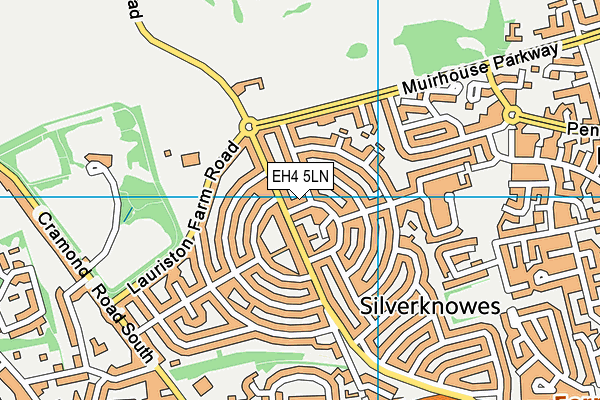 EH4 5LN map - OS VectorMap District (Ordnance Survey) EH4 5LN map - OS VectorMap District (Ordnance Survey)