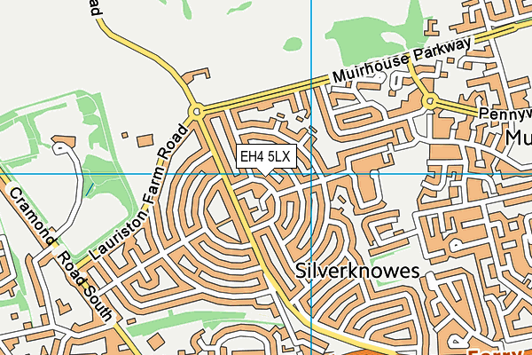 EH4 5LX map - OS VectorMap District (Ordnance Survey) EH4 5LX map - OS VectorMap District (Ordnance Survey)
