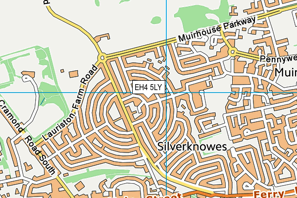 EH4 5LY map - OS VectorMap District (Ordnance Survey) EH4 5LY map - OS VectorMap District (Ordnance Survey)