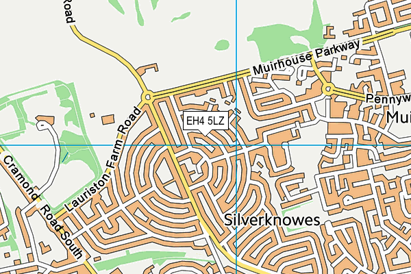 EH4 5LZ map - OS VectorMap District (Ordnance Survey) EH4 5LZ map - OS VectorMap District (Ordnance Survey)