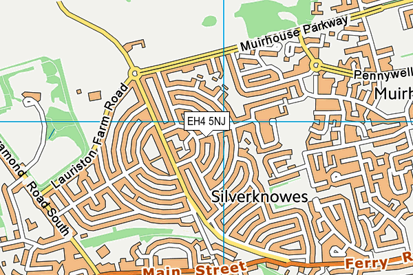EH4 5NJ map - OS VectorMap District (Ordnance Survey) EH4 5NJ map - OS VectorMap District (Ordnance Survey)