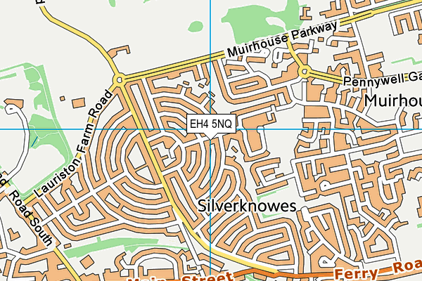 EH4 5NQ map - OS VectorMap District (Ordnance Survey) EH4 5NQ map - OS VectorMap District (Ordnance Survey)