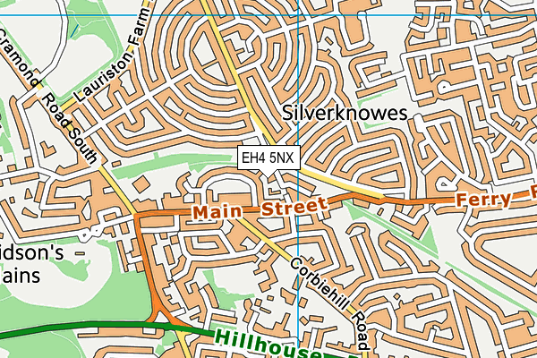 EH4 5NX map - OS VectorMap District (Ordnance Survey) EH4 5NX map - OS VectorMap District (Ordnance Survey)