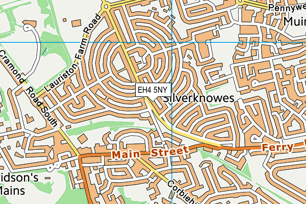 EH4 5NY map - OS VectorMap District (Ordnance Survey) EH4 5NY map - OS VectorMap District (Ordnance Survey)