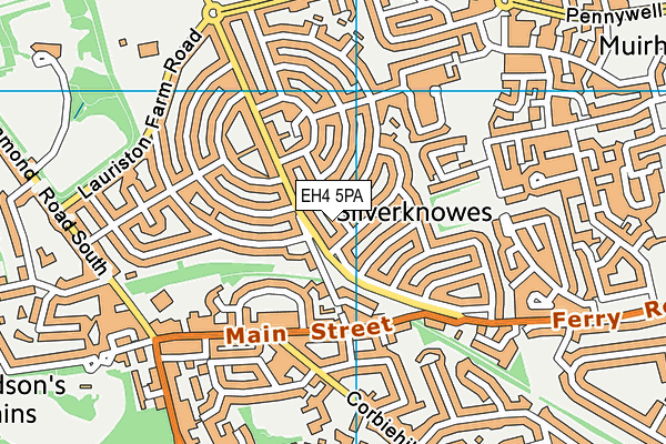 EH4 5PA map - OS VectorMap District (Ordnance Survey) EH4 5PA map - OS VectorMap District (Ordnance Survey)
