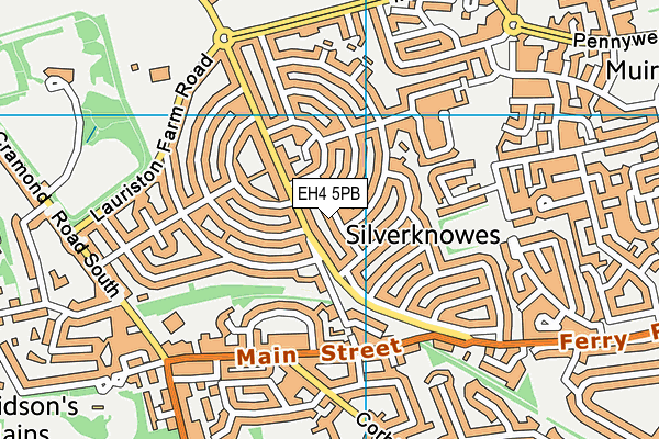 EH4 5PB map - OS VectorMap District (Ordnance Survey) EH4 5PB map - OS VectorMap District (Ordnance Survey)