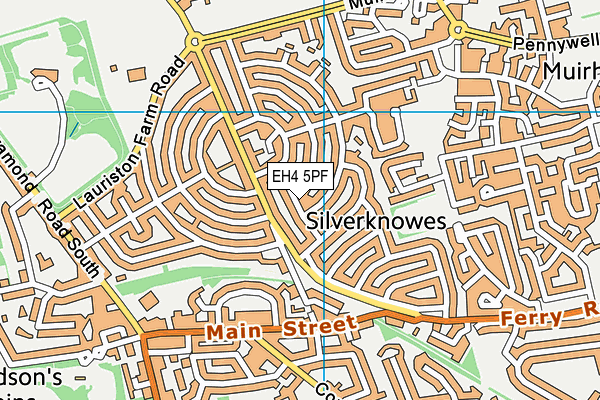 EH4 5PF map - OS VectorMap District (Ordnance Survey) EH4 5PF map - OS VectorMap District (Ordnance Survey)