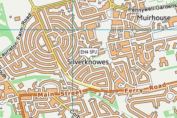 EH4 5PJ map - OS VectorMap District (Ordnance Survey) EH4 5PJ map - OS VectorMap District (Ordnance Survey)