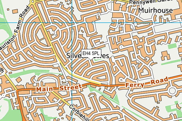 EH4 5PL map - OS VectorMap District (Ordnance Survey) EH4 5PL map - OS VectorMap District (Ordnance Survey)
