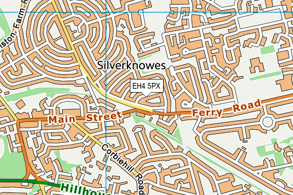 EH4 5PX map - OS VectorMap District (Ordnance Survey) EH4 5PX map - OS VectorMap District (Ordnance Survey)