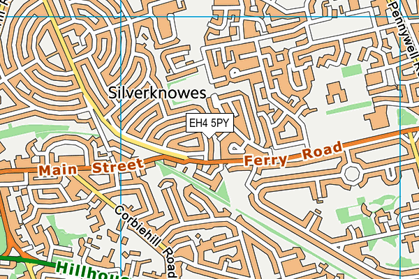EH4 5PY map - OS VectorMap District (Ordnance Survey) EH4 5PY map - OS VectorMap District (Ordnance Survey)