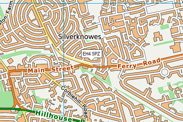 EH4 5PZ map - OS VectorMap District (Ordnance Survey) EH4 5PZ map - OS VectorMap District (Ordnance Survey)