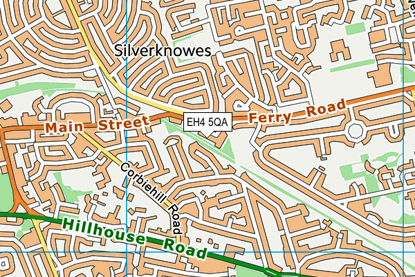 EH4 5QA map - OS VectorMap District (Ordnance Survey) EH4 5QA map - OS VectorMap District (Ordnance Survey)