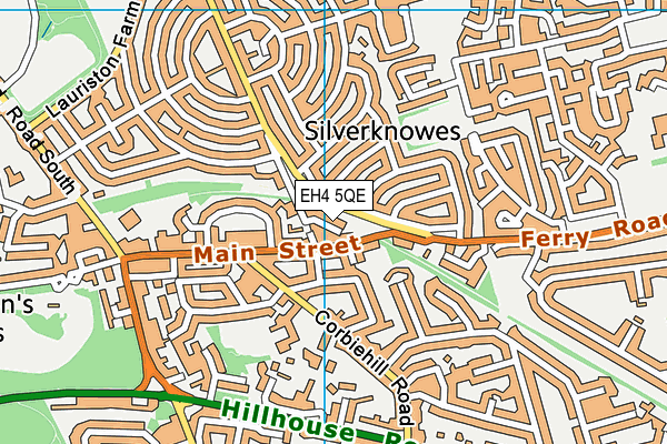 EH4 5QE map - OS VectorMap District (Ordnance Survey) EH4 5QE map - OS VectorMap District (Ordnance Survey)