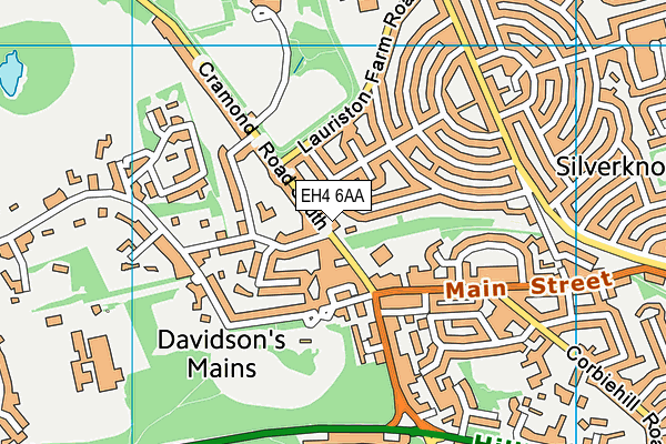 EH4 6AA map - OS VectorMap District (Ordnance Survey) EH4 6AA map - OS VectorMap District (Ordnance Survey)