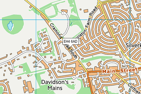 EH4 6AD map - OS VectorMap District (Ordnance Survey) EH4 6AD map - OS VectorMap District (Ordnance Survey)
