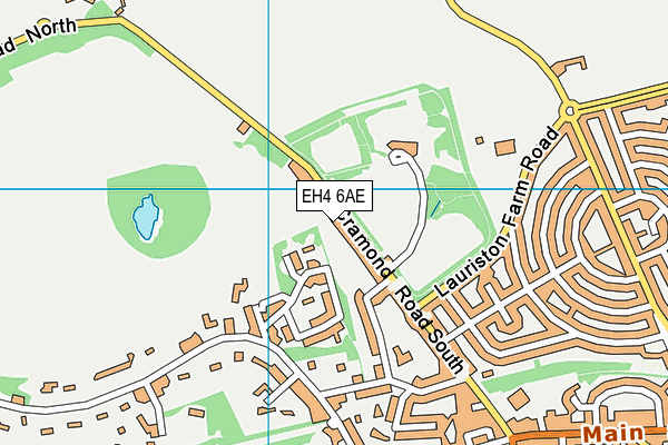EH4 6AE map - OS VectorMap District (Ordnance Survey) EH4 6AE map - OS VectorMap District (Ordnance Survey)