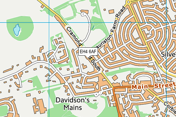 EH4 6AF map - OS VectorMap District (Ordnance Survey) EH4 6AF map - OS VectorMap District (Ordnance Survey)