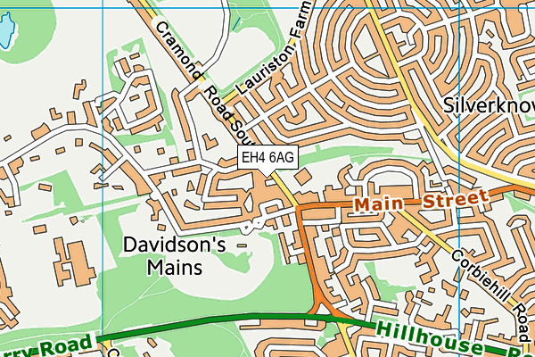 EH4 6AG map - OS VectorMap District (Ordnance Survey) EH4 6AG map - OS VectorMap District (Ordnance Survey)