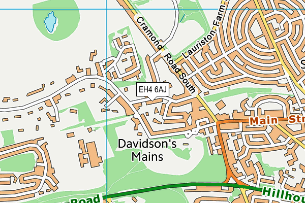 EH4 6AJ map - OS VectorMap District (Ordnance Survey) EH4 6AJ map - OS VectorMap District (Ordnance Survey)