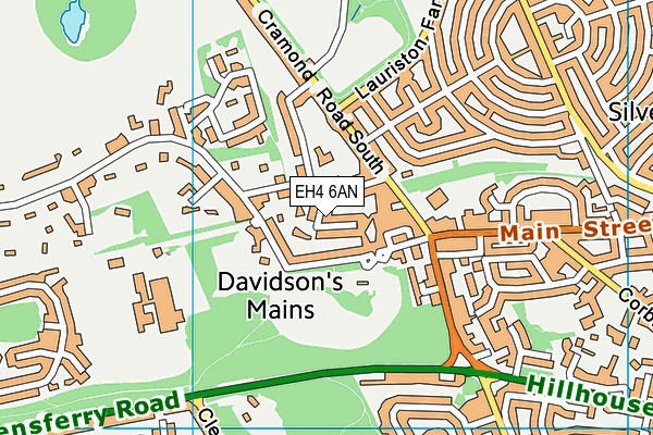 EH4 6AN map - OS VectorMap District (Ordnance Survey) EH4 6AN map - OS VectorMap District (Ordnance Survey)