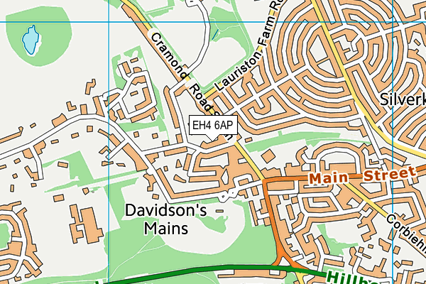 EH4 6AP map - OS VectorMap District (Ordnance Survey) EH4 6AP map - OS VectorMap District (Ordnance Survey)