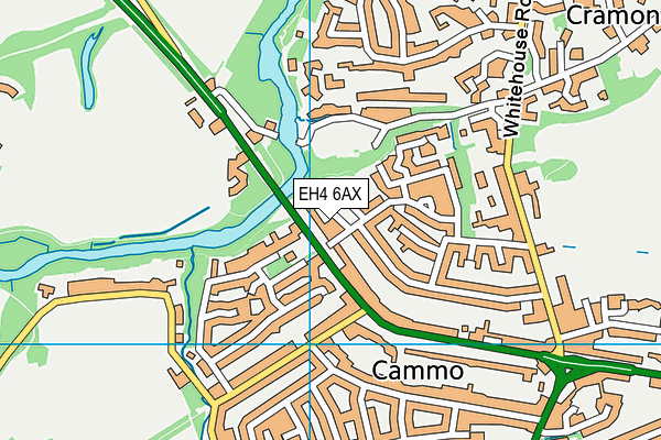 EH4 6AX map - OS VectorMap District (Ordnance Survey) EH4 6AX map - OS VectorMap District (Ordnance Survey)