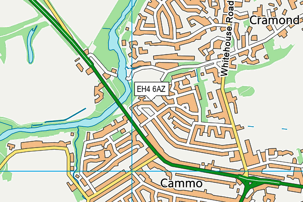 EH4 6AZ map - OS VectorMap District (Ordnance Survey) EH4 6AZ map - OS VectorMap District (Ordnance Survey)