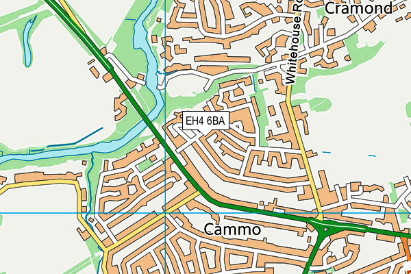 EH4 6BA map - OS VectorMap District (Ordnance Survey) EH4 6BA map - OS VectorMap District (Ordnance Survey)