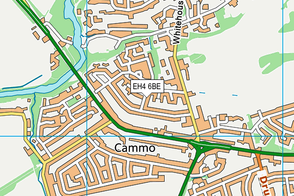 EH4 6BE map - OS VectorMap District (Ordnance Survey) EH4 6BE map - OS VectorMap District (Ordnance Survey)