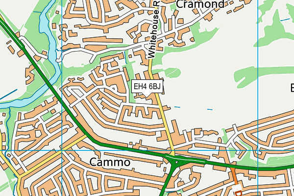 EH4 6BJ map - OS VectorMap District (Ordnance Survey) EH4 6BJ map - OS VectorMap District (Ordnance Survey)
