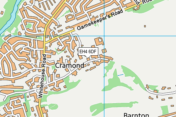 EH4 6DF map - OS VectorMap District (Ordnance Survey)