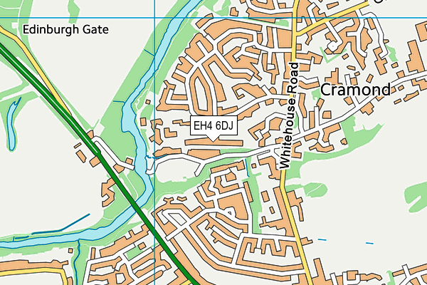 EH4 6DJ map - OS VectorMap District (Ordnance Survey)
