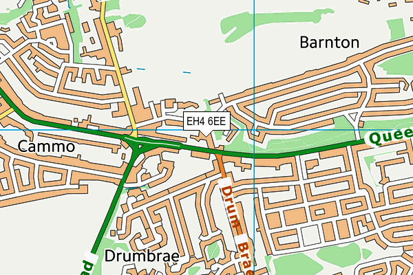 EH4 6EE map - OS VectorMap District (Ordnance Survey)