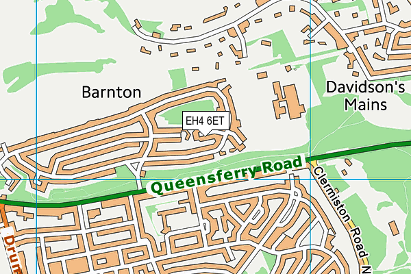 EH4 6ET map - OS VectorMap District (Ordnance Survey) EH4 6ET map - OS VectorMap District (Ordnance Survey)