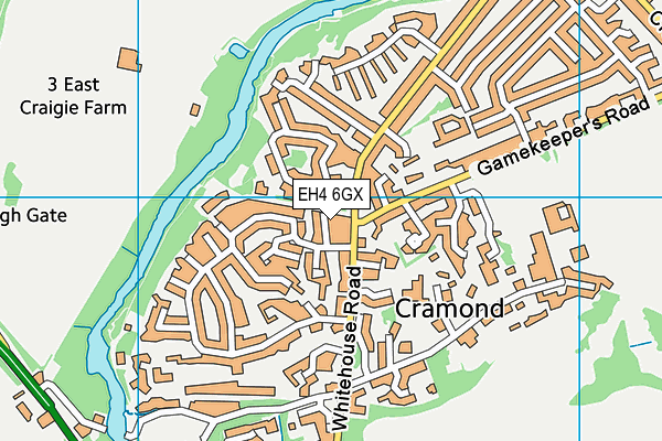 EH4 6GX map - OS VectorMap District (Ordnance Survey) EH4 6GX map - OS VectorMap District (Ordnance Survey)