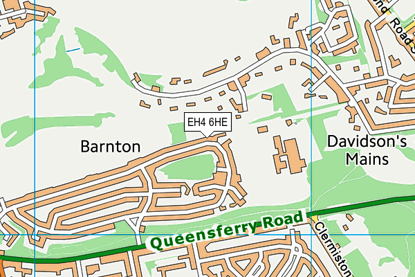 EH4 6HE map - OS VectorMap District (Ordnance Survey) EH4 6HE map - OS VectorMap District (Ordnance Survey)