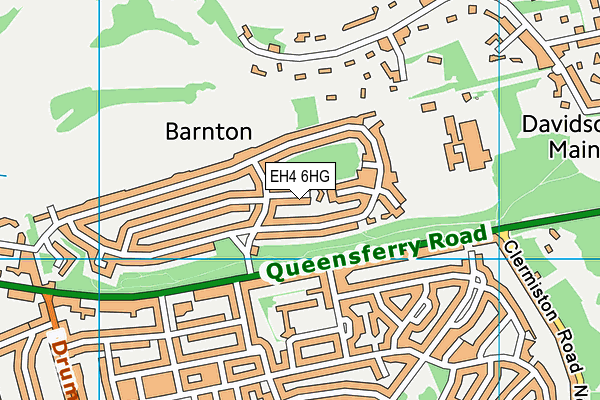 EH4 6HG map - OS VectorMap District (Ordnance Survey)