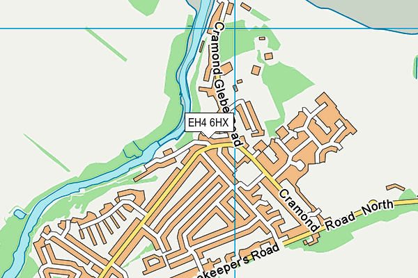 EH4 6HX map - OS VectorMap District (Ordnance Survey) EH4 6HX map - OS VectorMap District (Ordnance Survey)