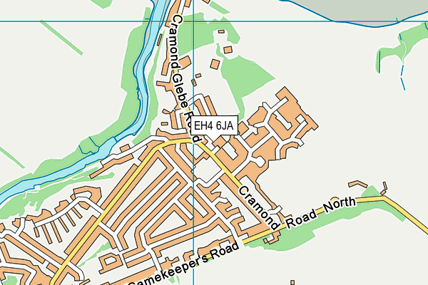 EH4 6JA map - OS VectorMap District (Ordnance Survey) EH4 6JA map - OS VectorMap District (Ordnance Survey)